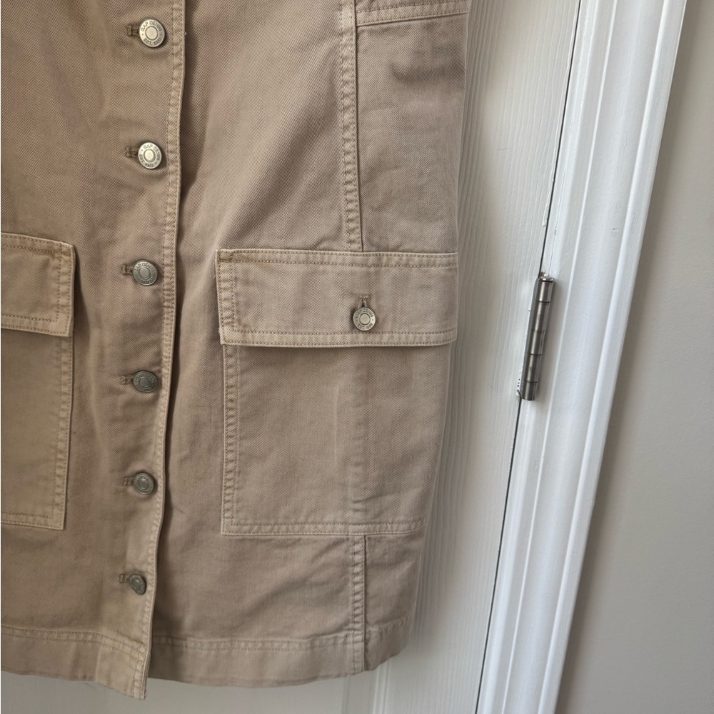 Gap Utility Button Mini Dress Size Small Petite - image 3